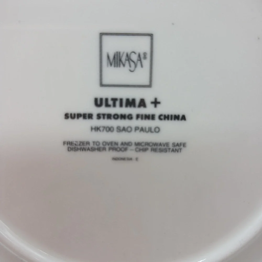 Lot Of 3 Mikasa Sao Paulo Soup Bowls Fine China Ultima+ Super Strong 9.5